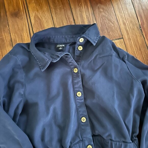 J. Crew Long-sleeve button-front chino dress - Picture 3 of 5